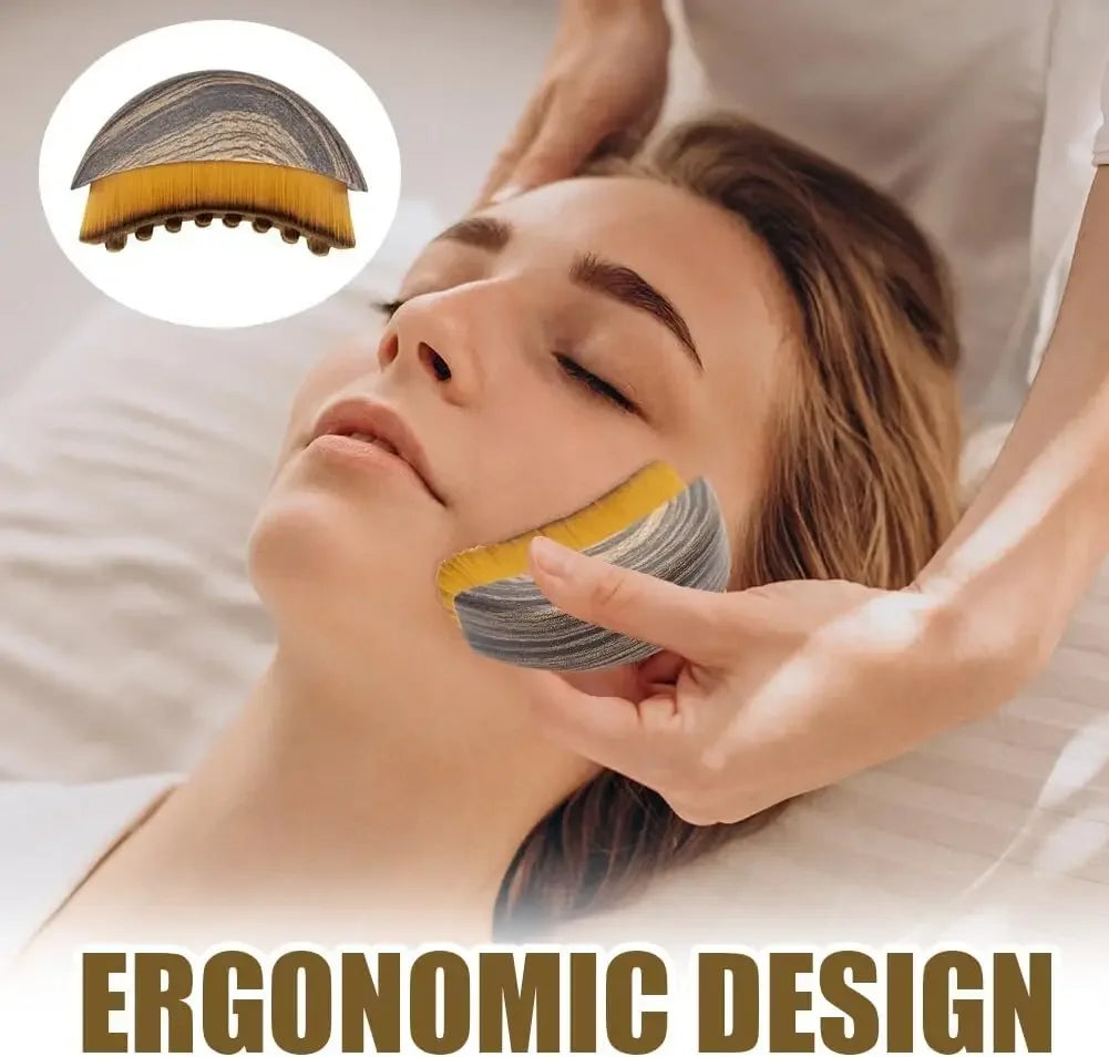 Lymphatic Contour Face Brush — Chin & Jawline Sculpting Drainage Massager