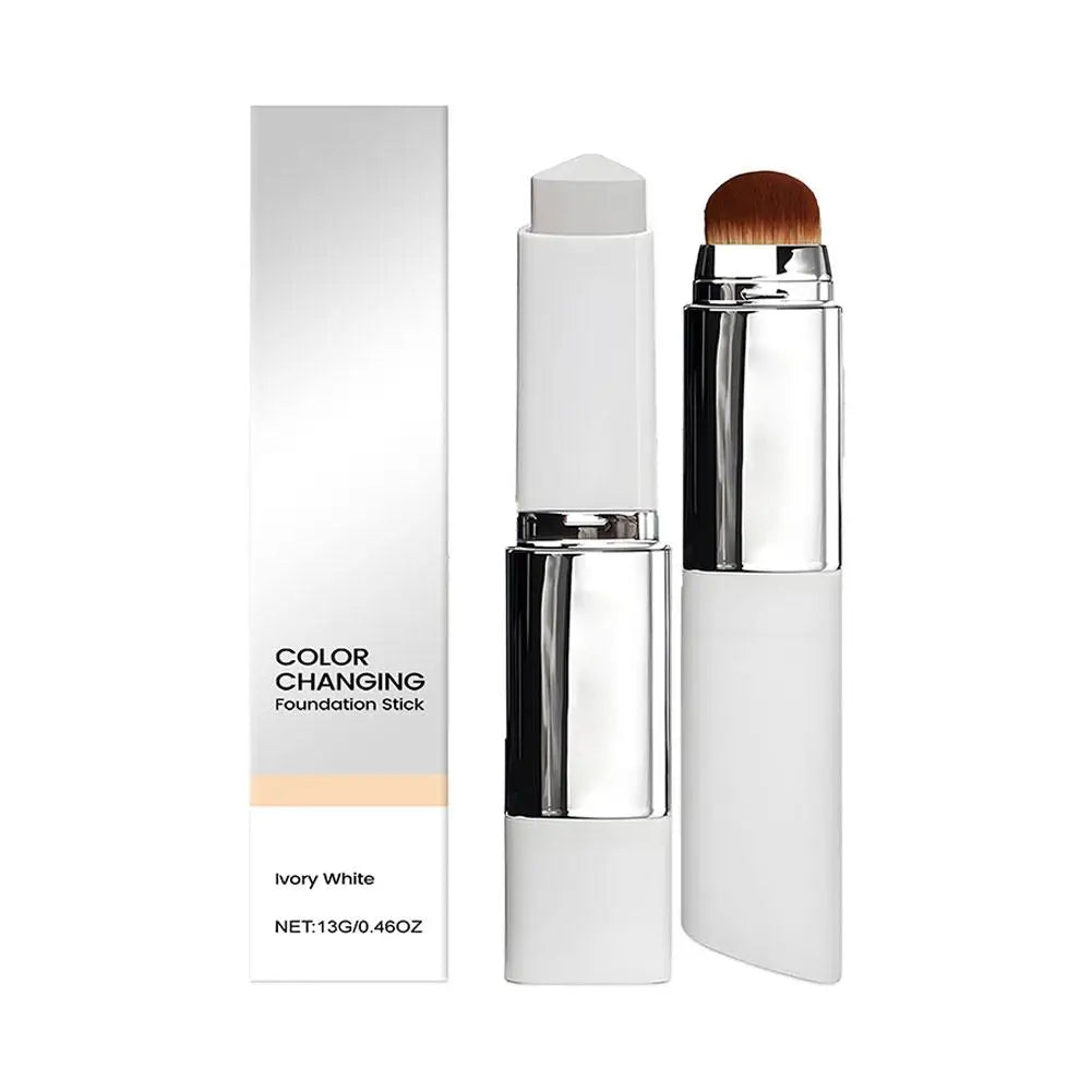 2-in-1 Color-Changing Foundation Stick — Moisturizing & Brightening for All Skin Types