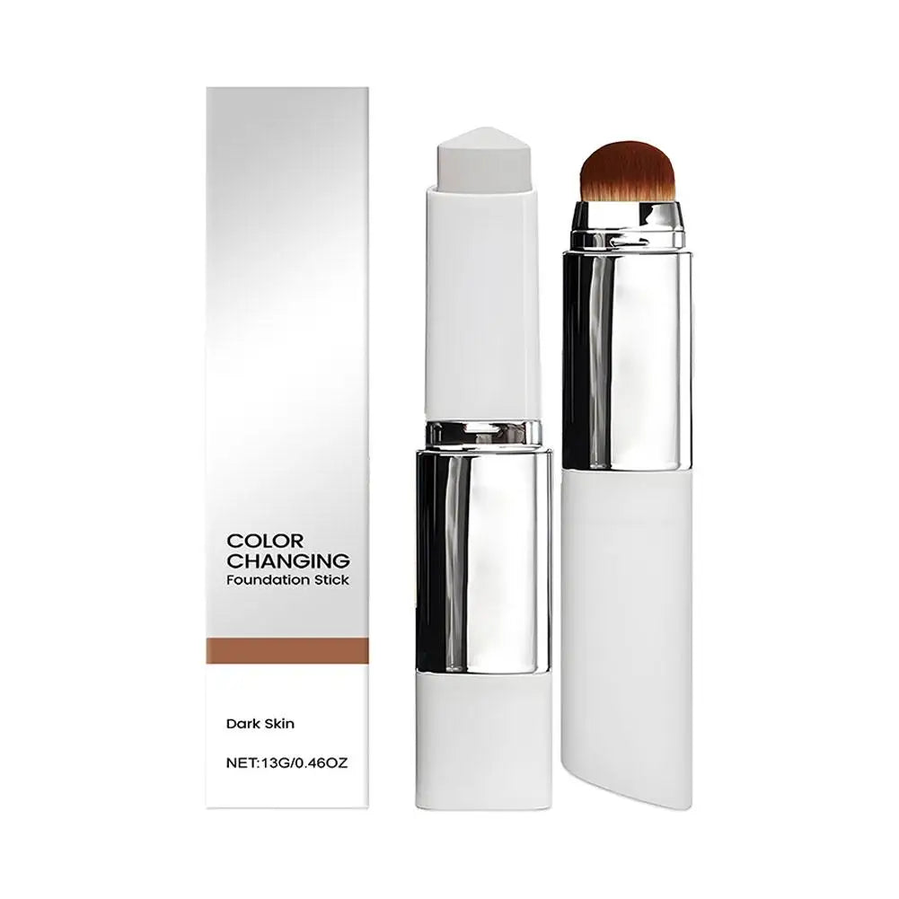 2-in-1 Color-Changing Foundation Stick — Moisturizing & Brightening for All Skin Types