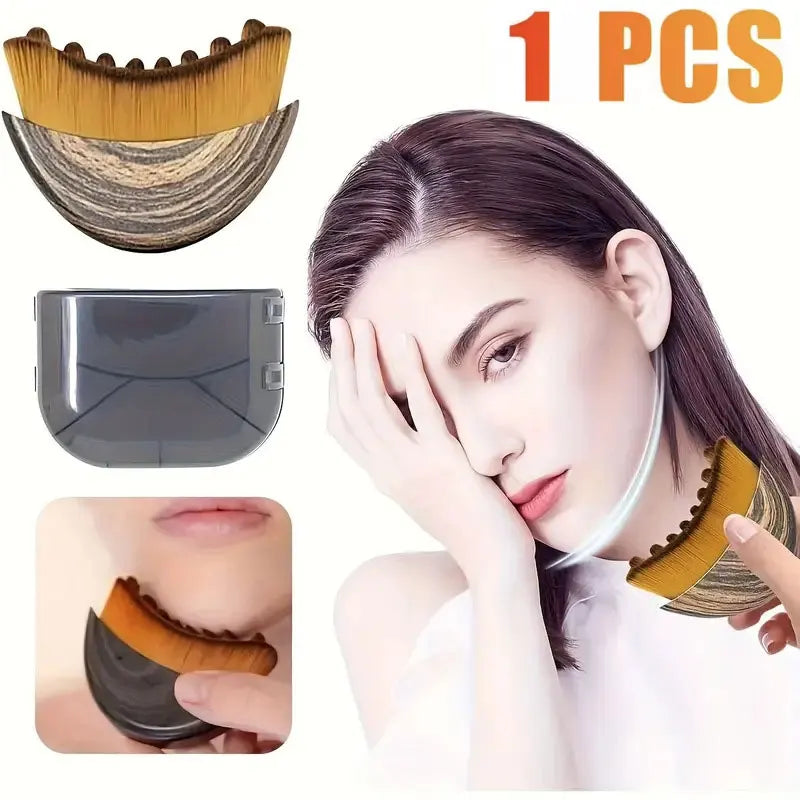 Lymphatic Contour Face Brush — Chin & Jawline Sculpting Drainage Massager
