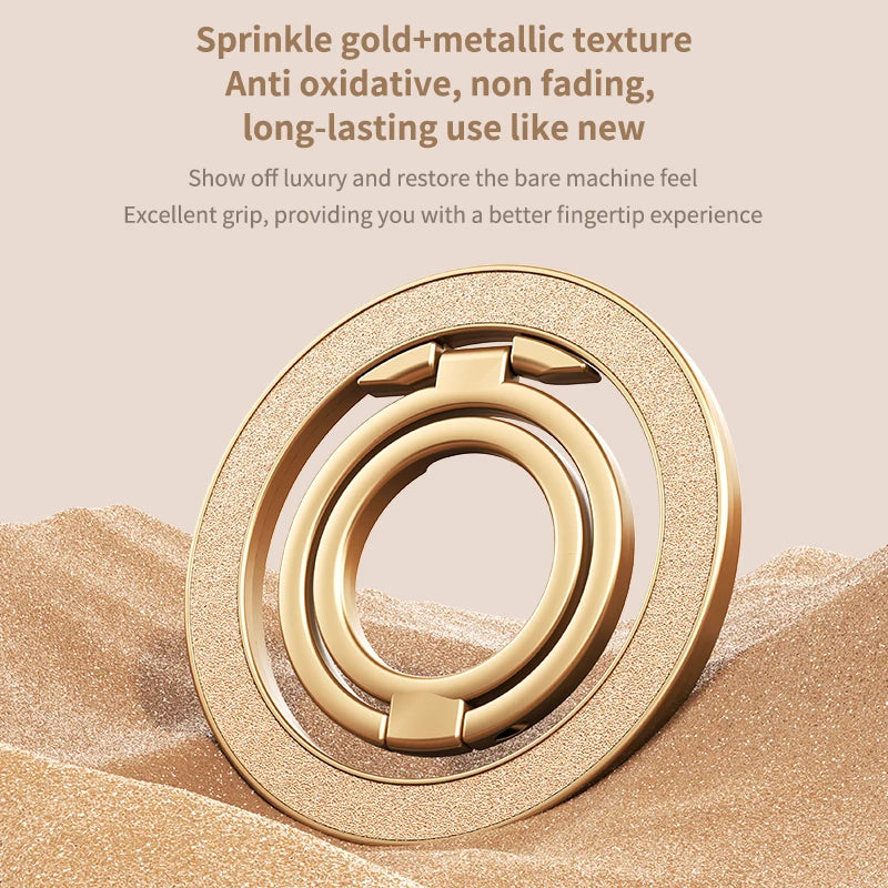 Mobile Phone Strong Magnetic Holder for Magsafe Double-sided Magnet Stand Portable Folding Ring Bracket for Xiaomi iPhone 14 15