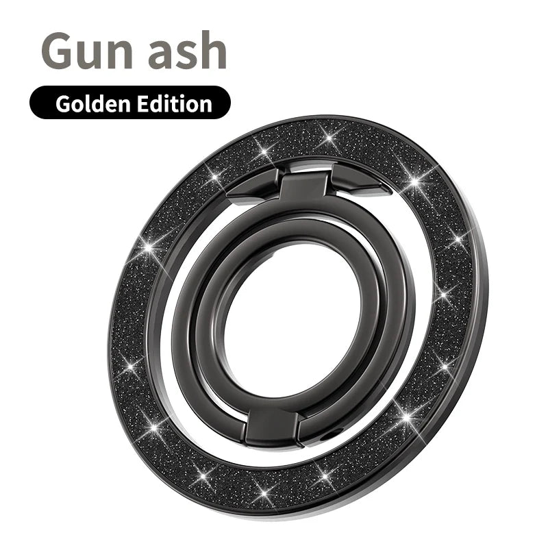 Mobile Phone Strong Magnetic Holder for Magsafe Double-sided Magnet Stand Portable Folding Ring Bracket for Xiaomi iPhone 14 15