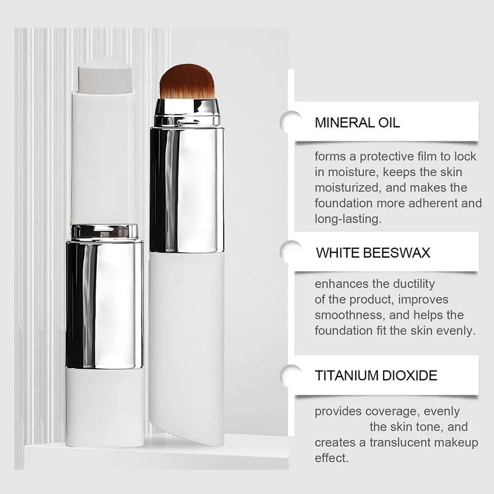 2-in-1 Color-Changing Foundation Stick — Moisturizing & Brightening for All Skin Types