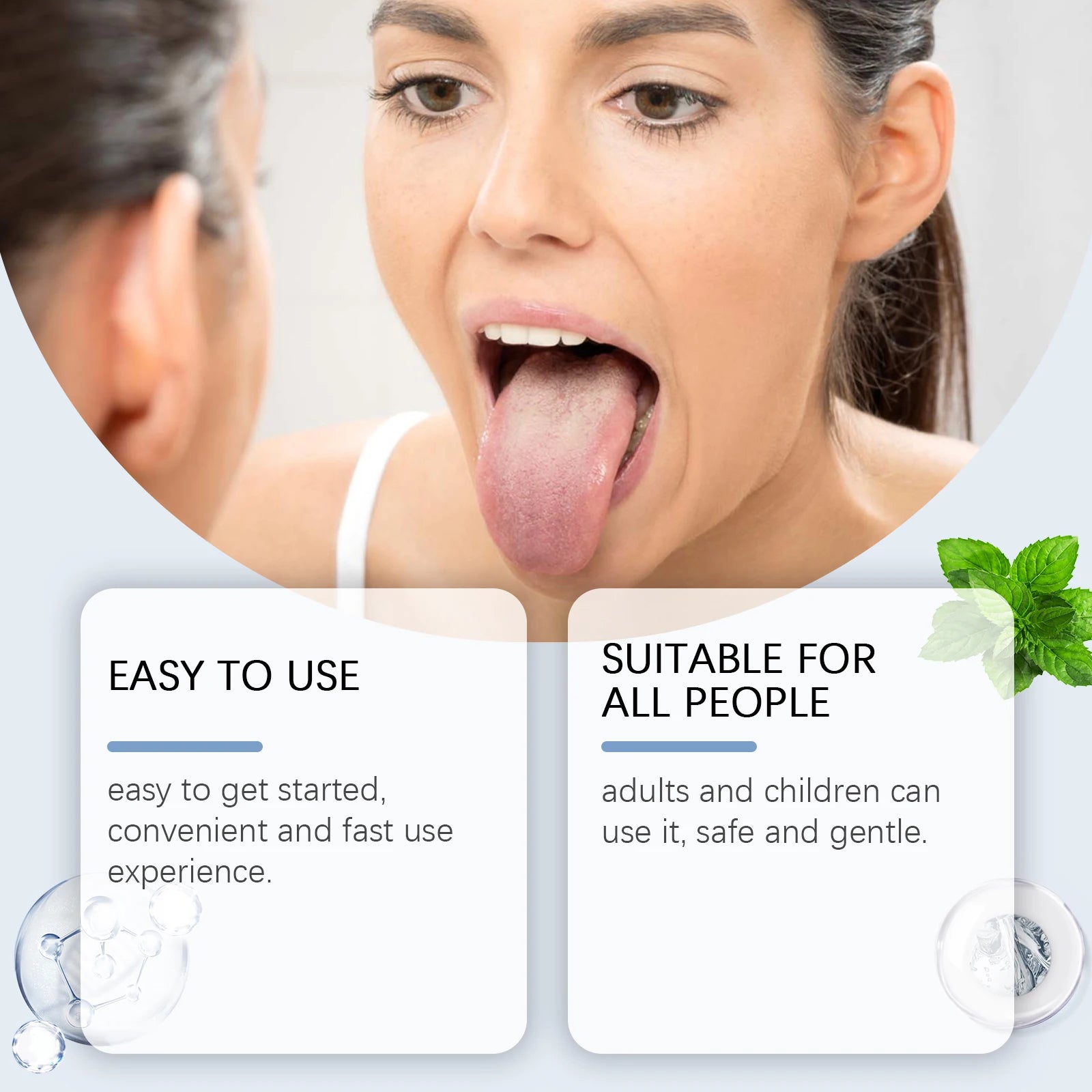 Tongue Cleaning Gel With Brush - Fresh Mouth & Bad Breath Elimination Kit