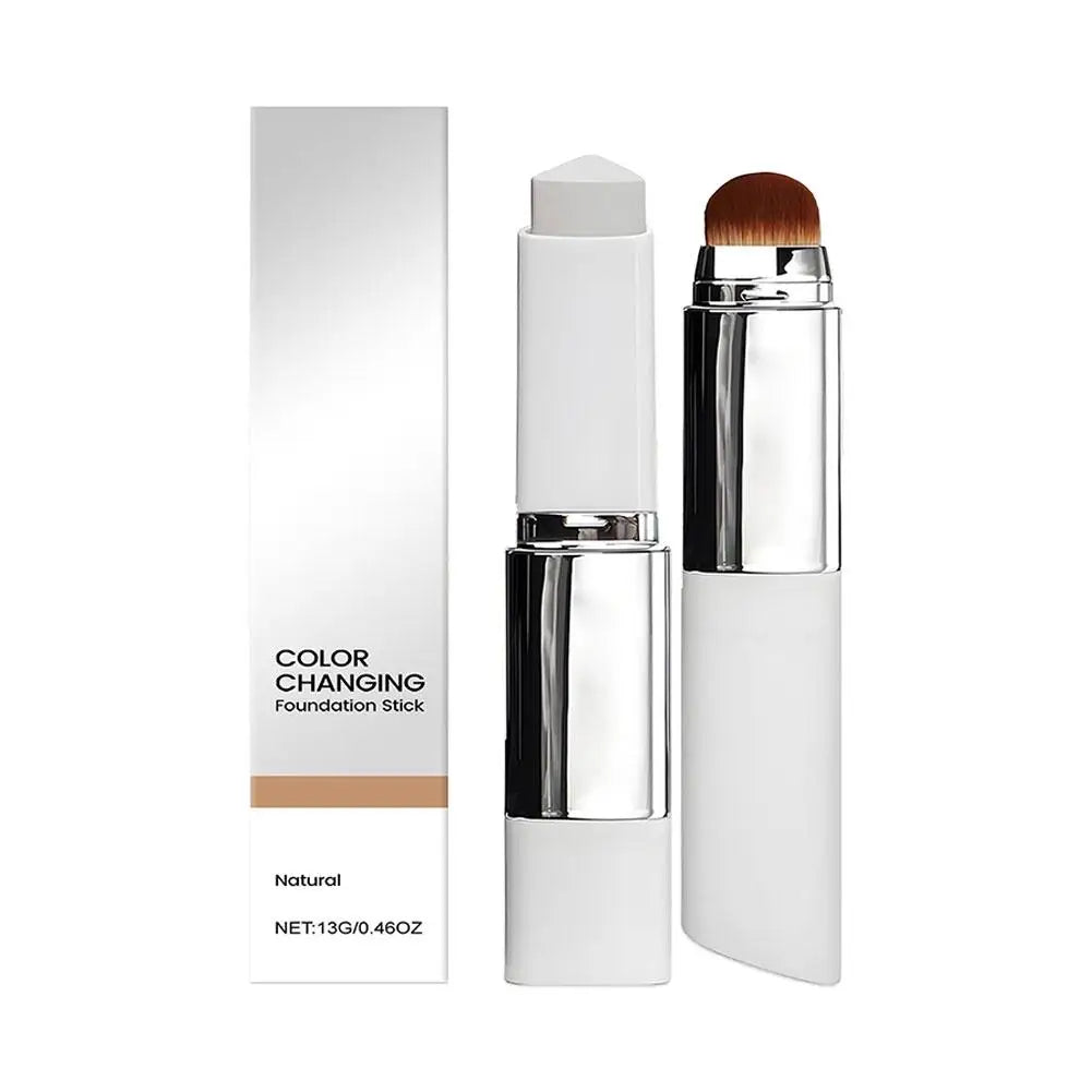2-in-1 Color-Changing Foundation Stick — Moisturizing & Brightening for All Skin Types